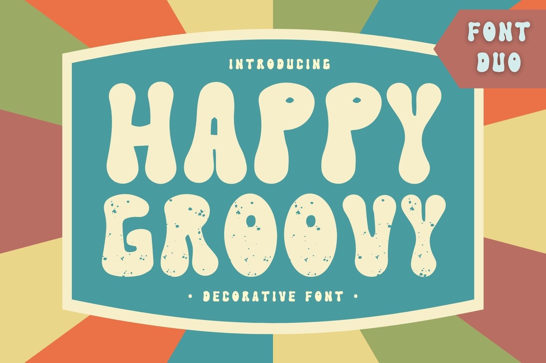 Ejemplo de fuente Happy Groovy Regular