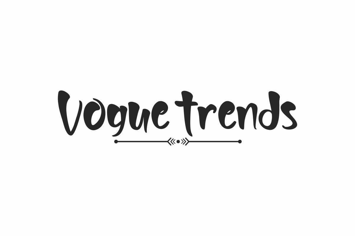 Ejemplo de fuente Vogue Trends