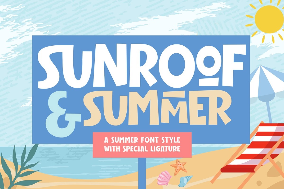 Ejemplo de fuente Sunroof & Summer