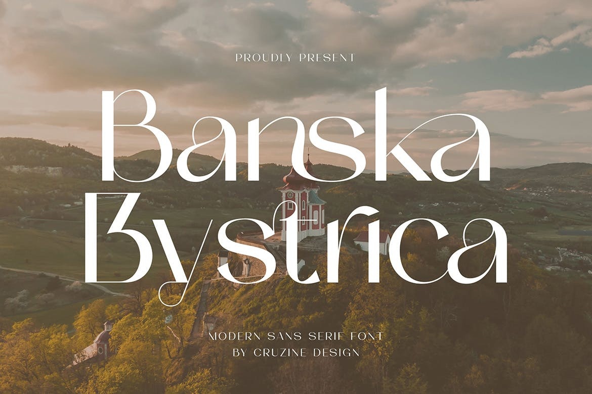 Ejemplo de fuente Banska Bystrica Regular