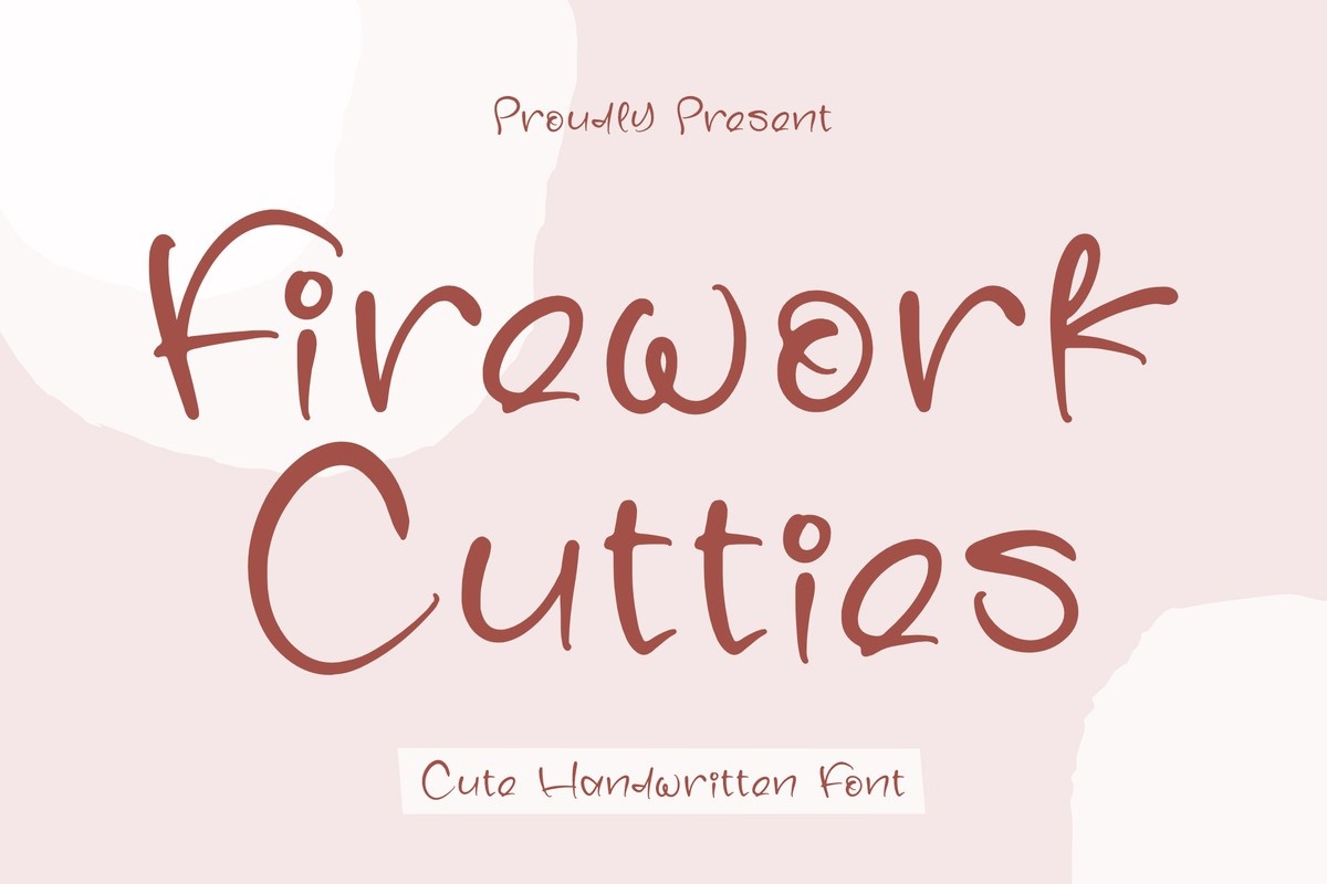 Ejemplo de fuente Firework Cutties
