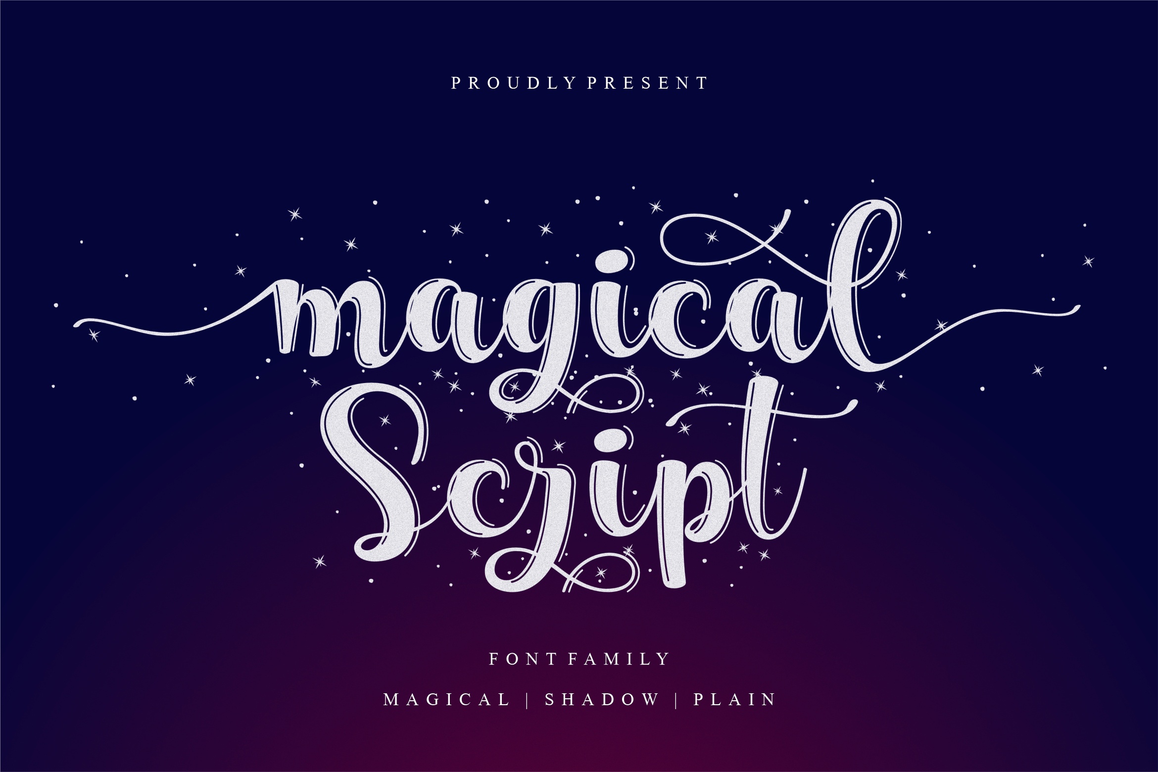 Ejemplo de fuente Magical Script