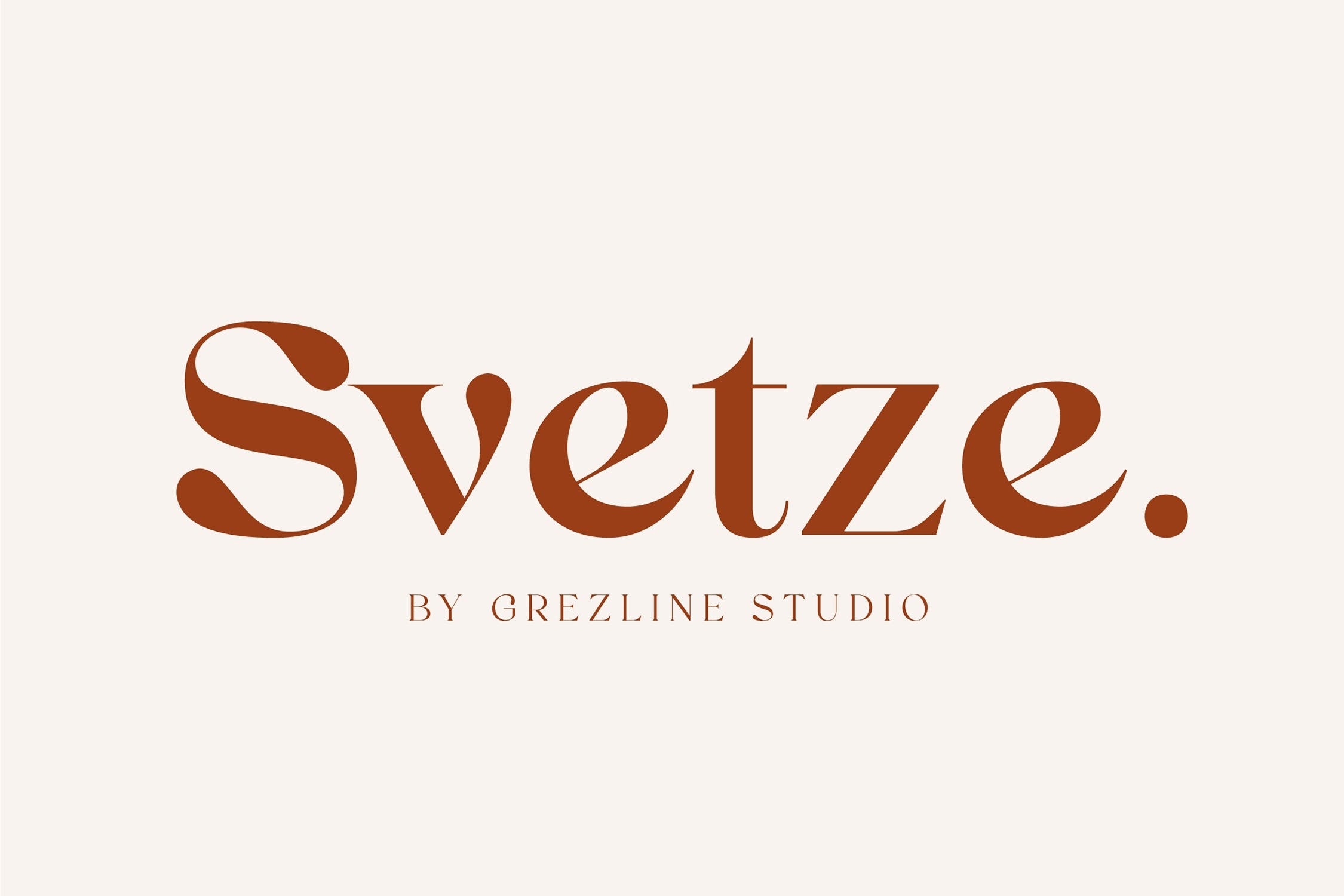 Ejemplo de fuente Svetze Bold