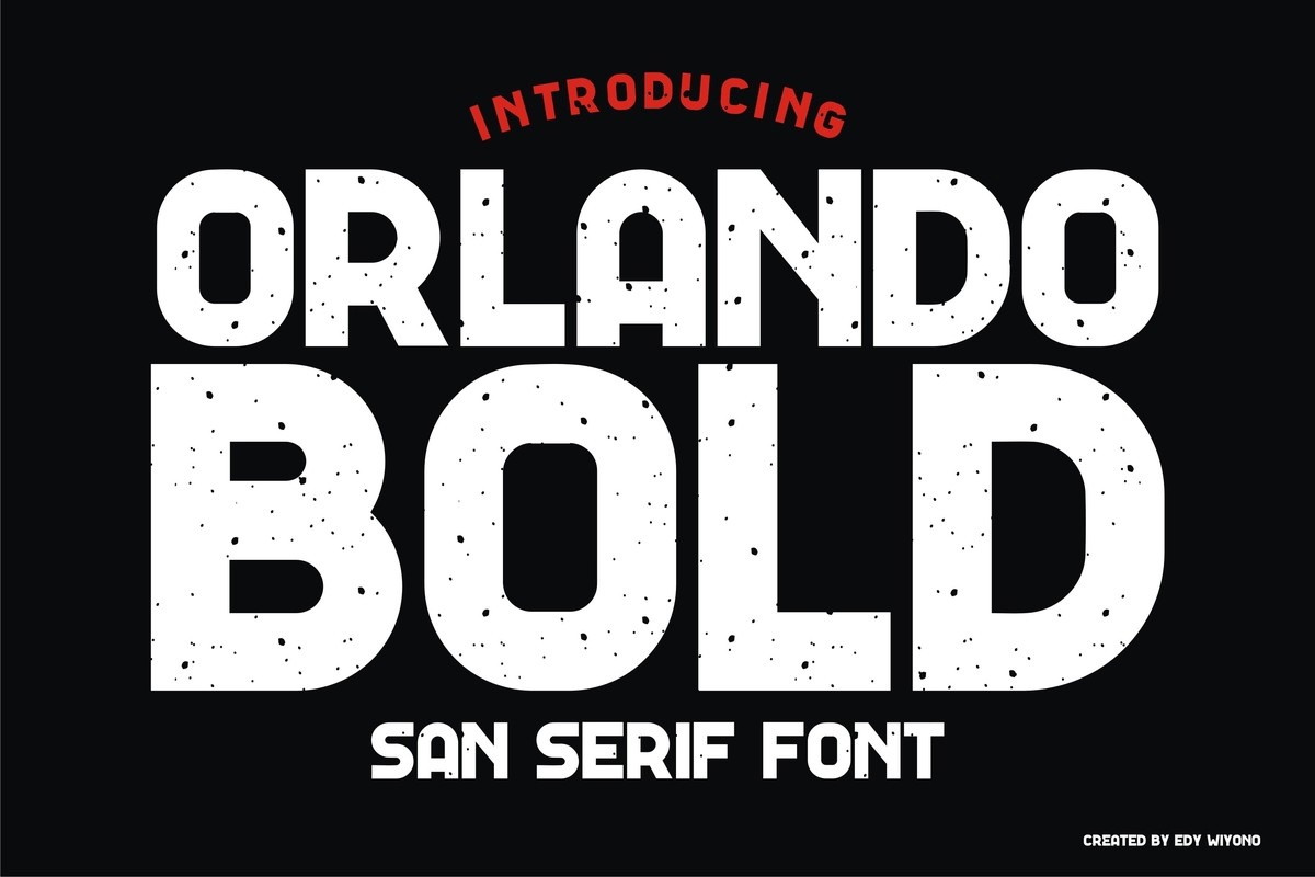 Ejemplo de fuente Orlando Bold Bold