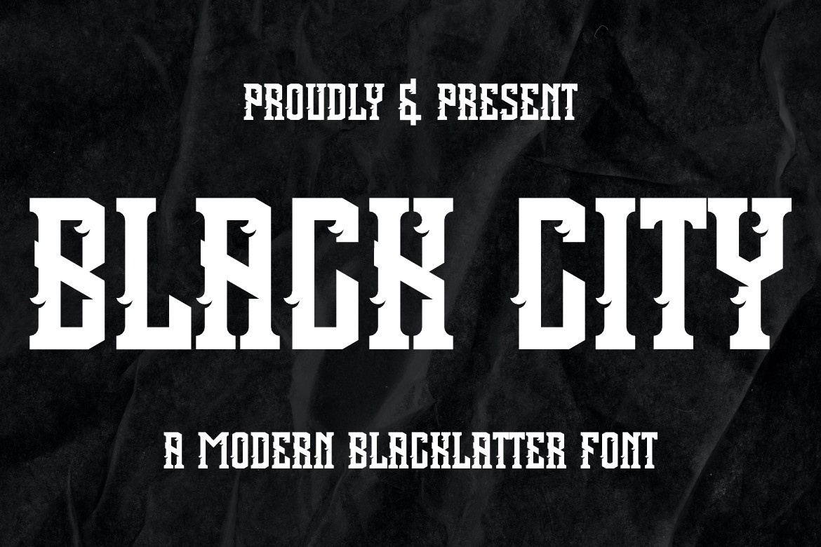 Ejemplo de fuente Black City
