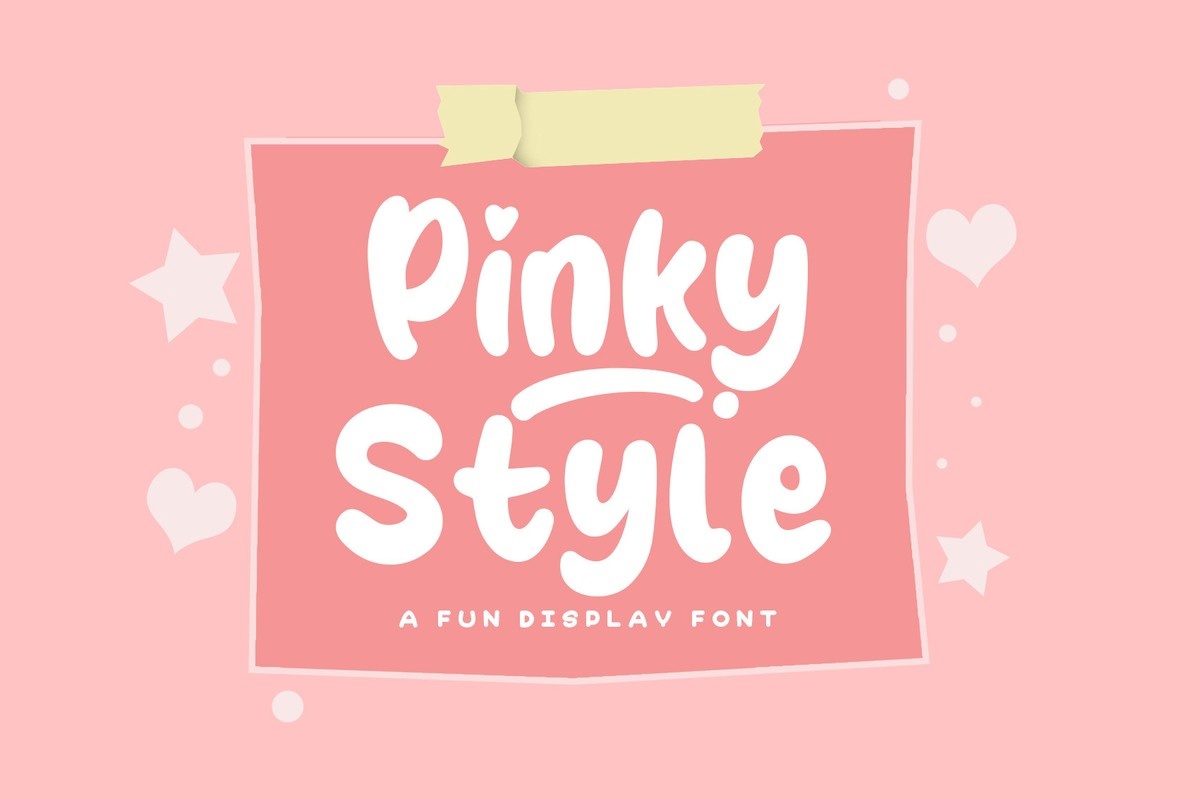 Ejemplo de fuente Pinky Style Regular
