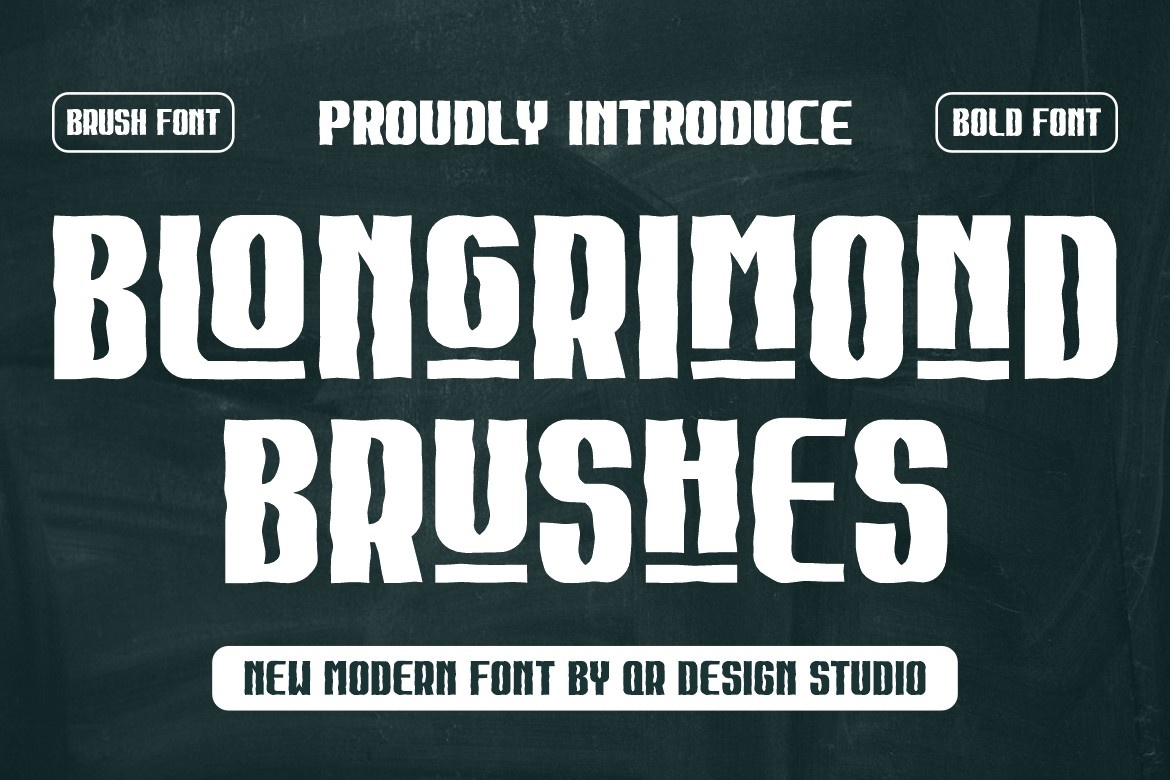 Ejemplo de fuente Blongrimond Brushes