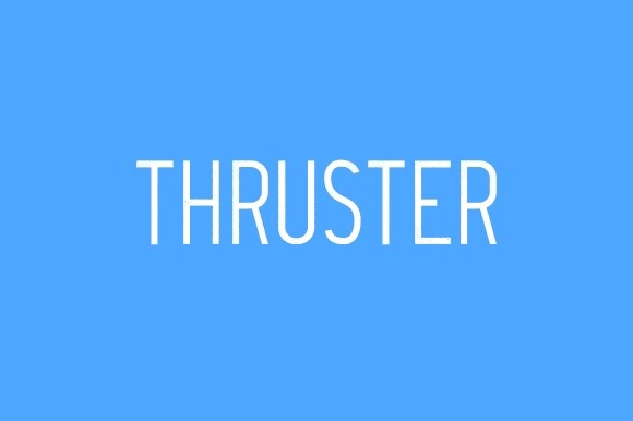 Ejemplo de fuente Thruster Regular