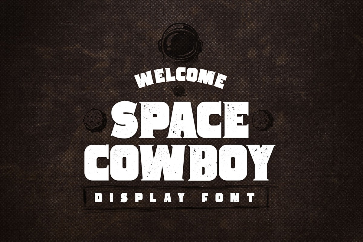 Ejemplo de fuente Space Cowboy Aged