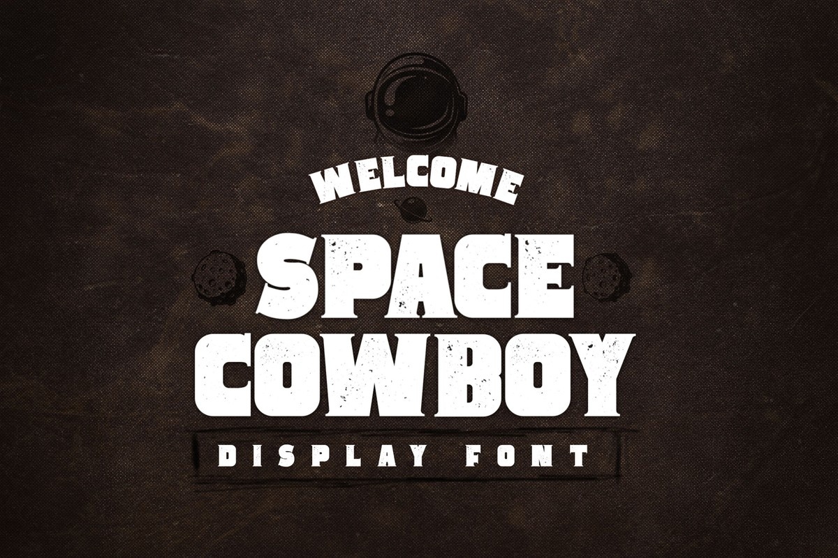 Ejemplo de fuente Space Cowboy Clean