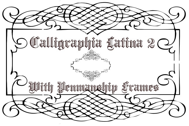 Ejemplo de fuente Calligraphia Latina 2