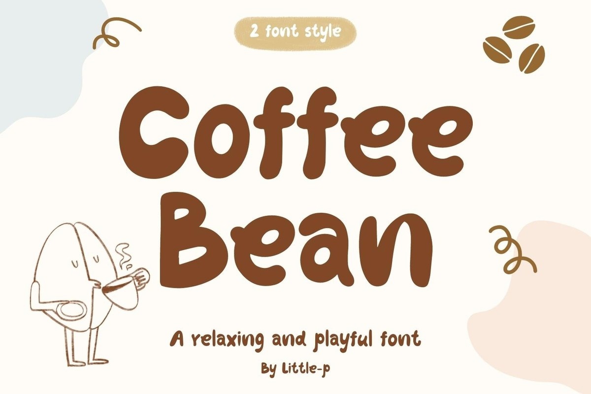 Ejemplo de fuente Coffee Bean Regular
