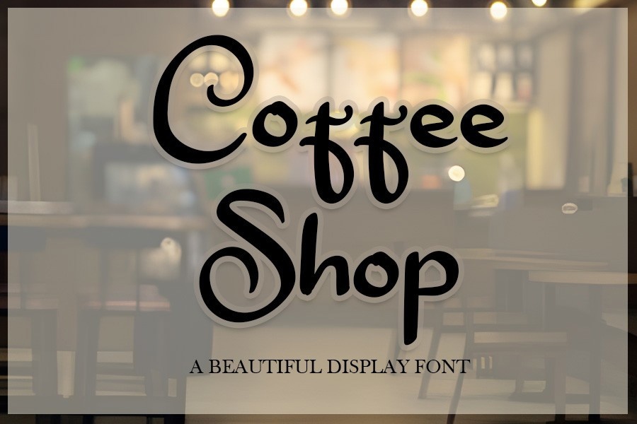 Ejemplo de fuente Coffee Shop