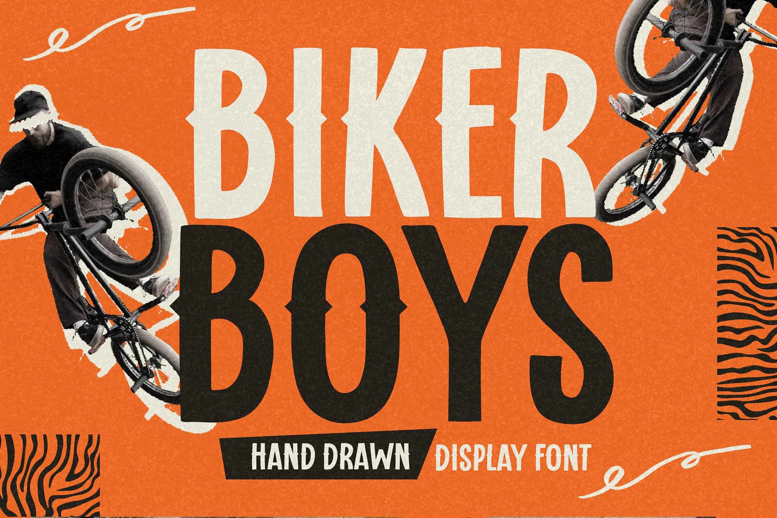 Ejemplo de fuente Biker Boys Regular