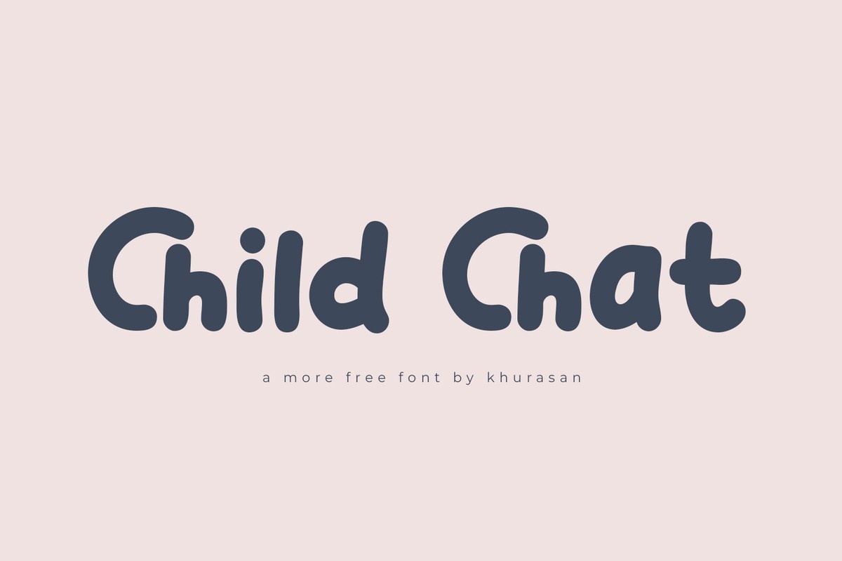 Ejemplo de fuente Child Chat