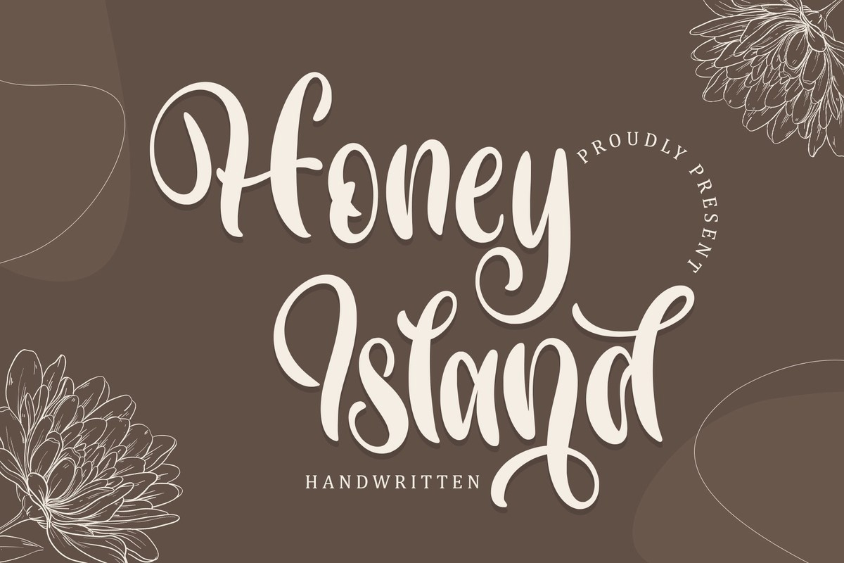 Ejemplo de fuente Honey Island