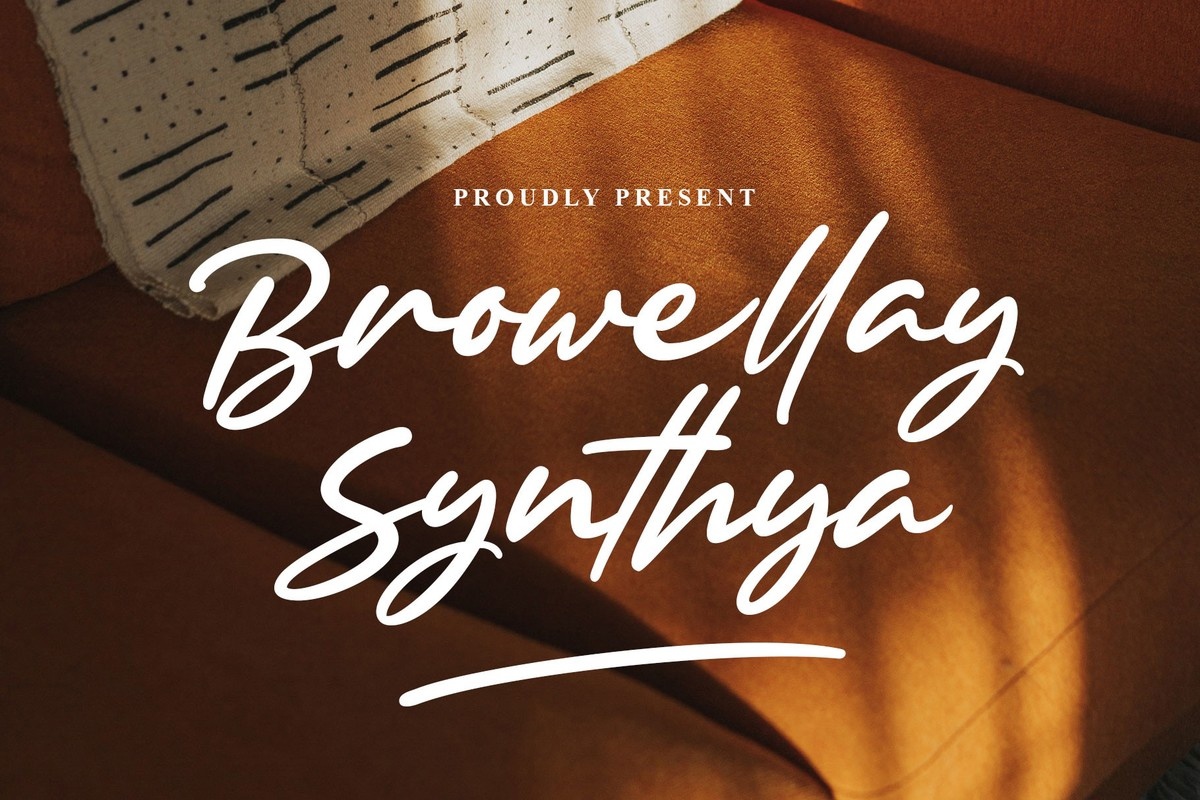 Ejemplo de fuente Browellay Synthya