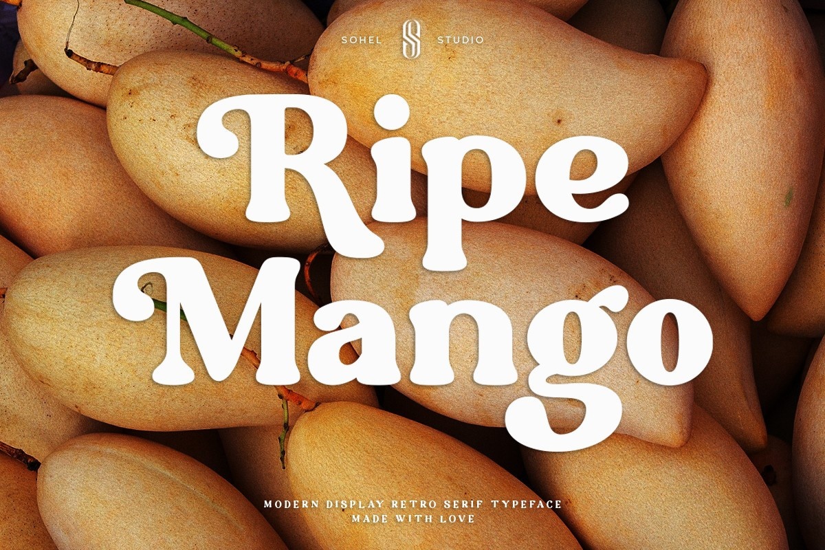 Ejemplo de fuente Ripe Mango