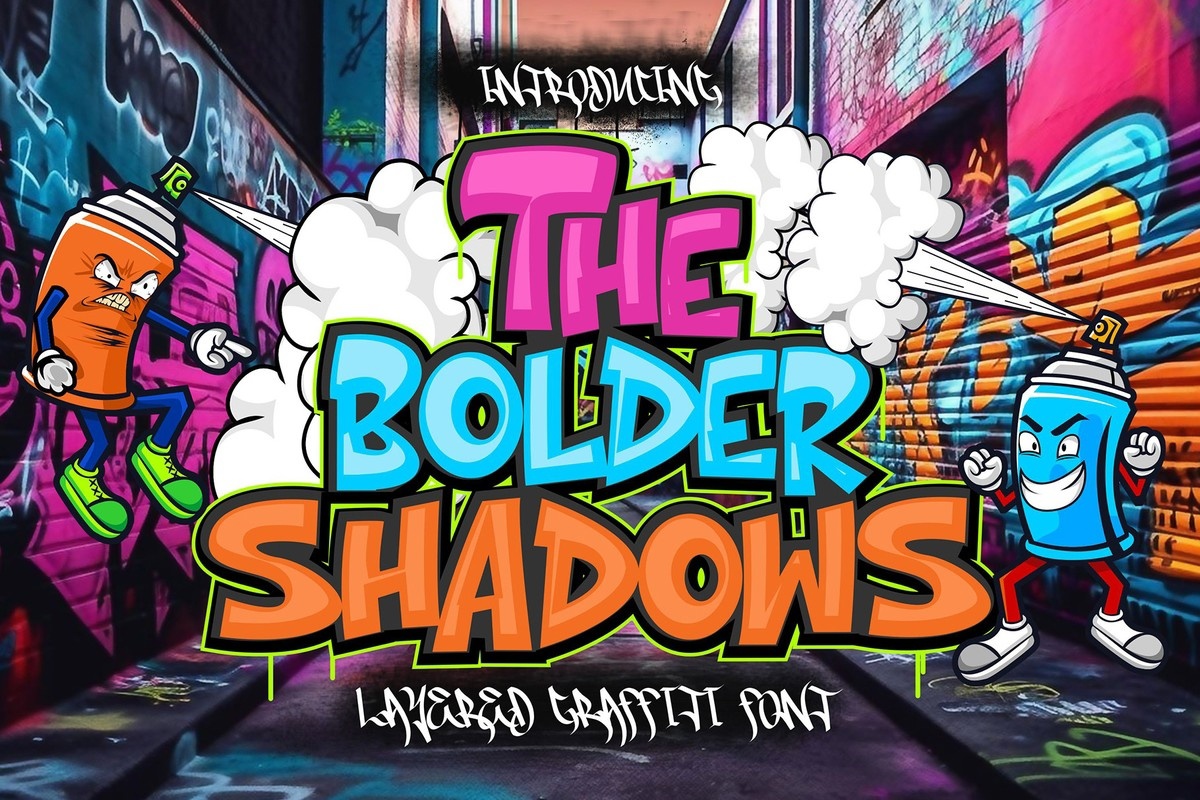 Ejemplo de fuente The Bolder Shadow