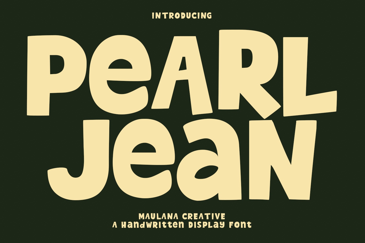 Ejemplo de fuente Pearl Jean