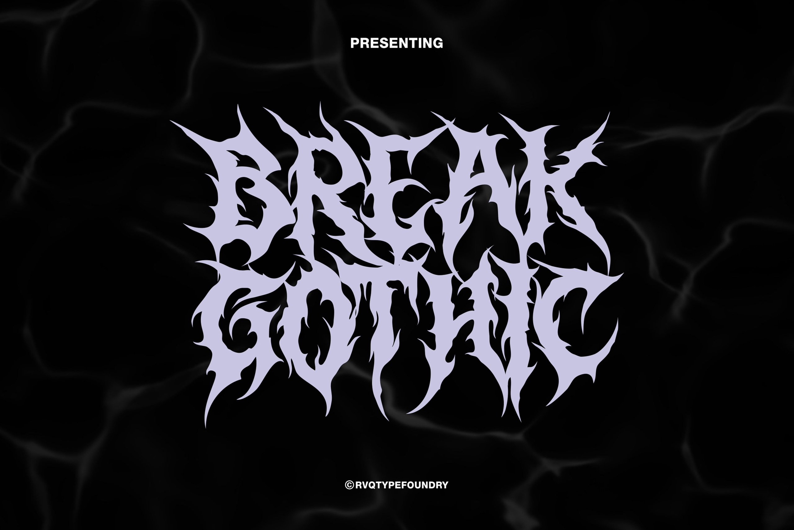Ejemplo de fuente Break Gothic