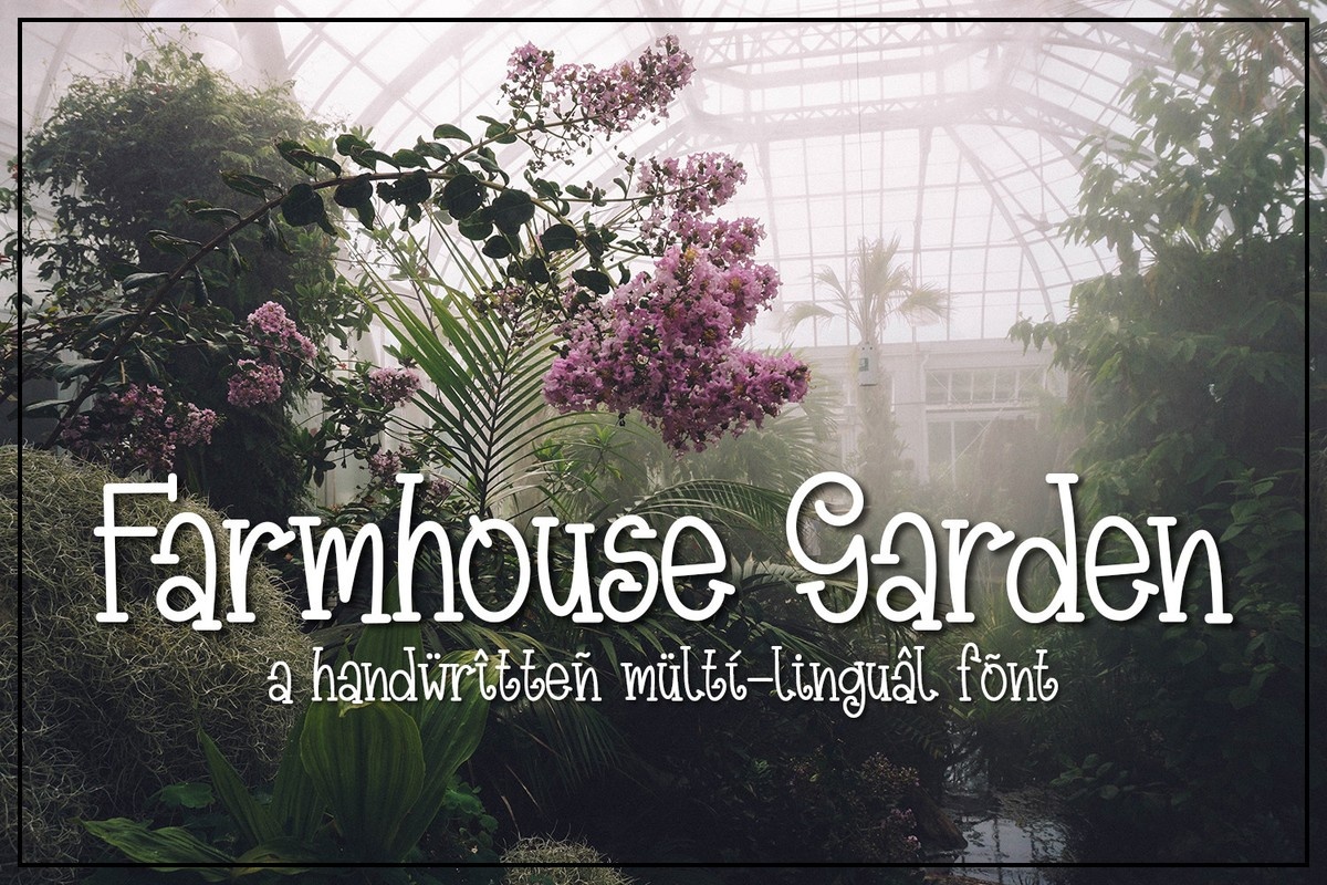 Ejemplo de fuente Farmhouse Garden