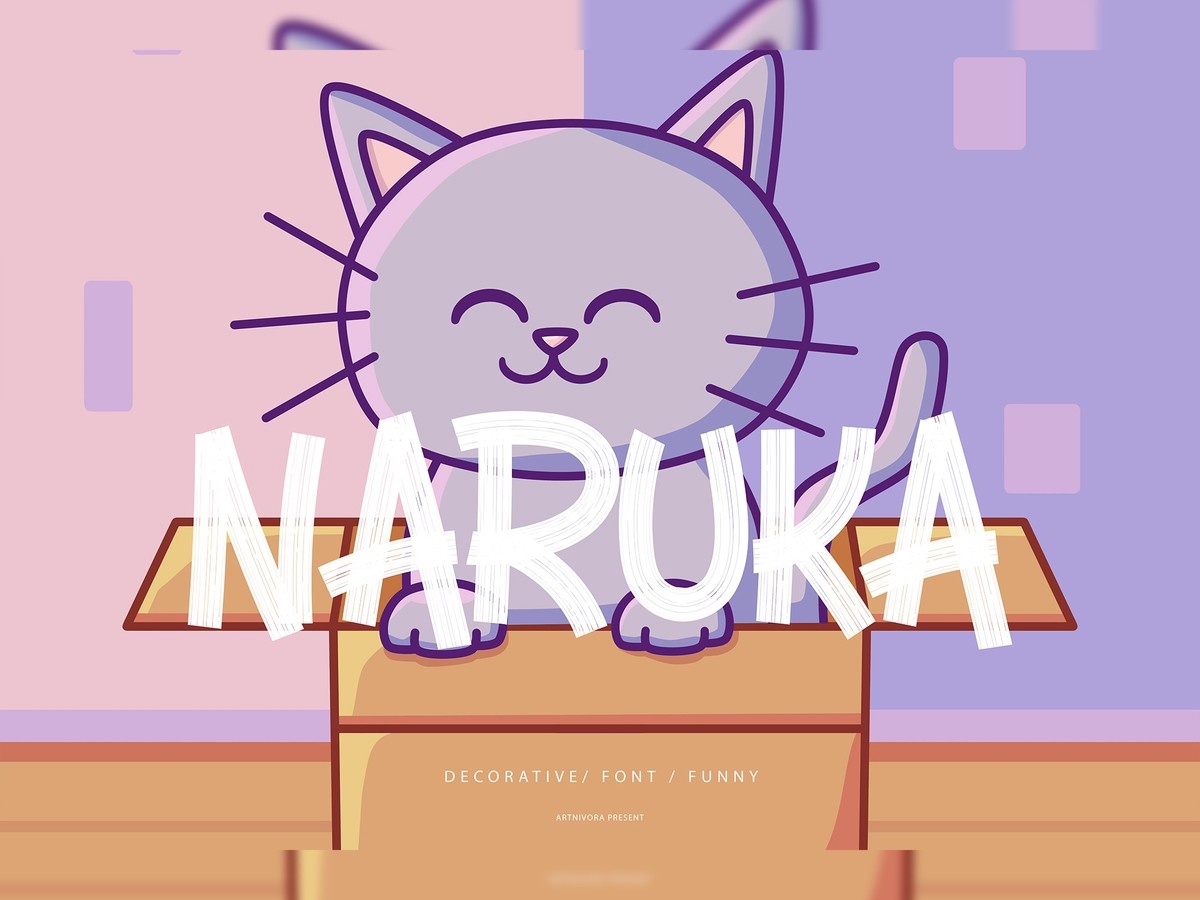 Ejemplo de fuente Naruka