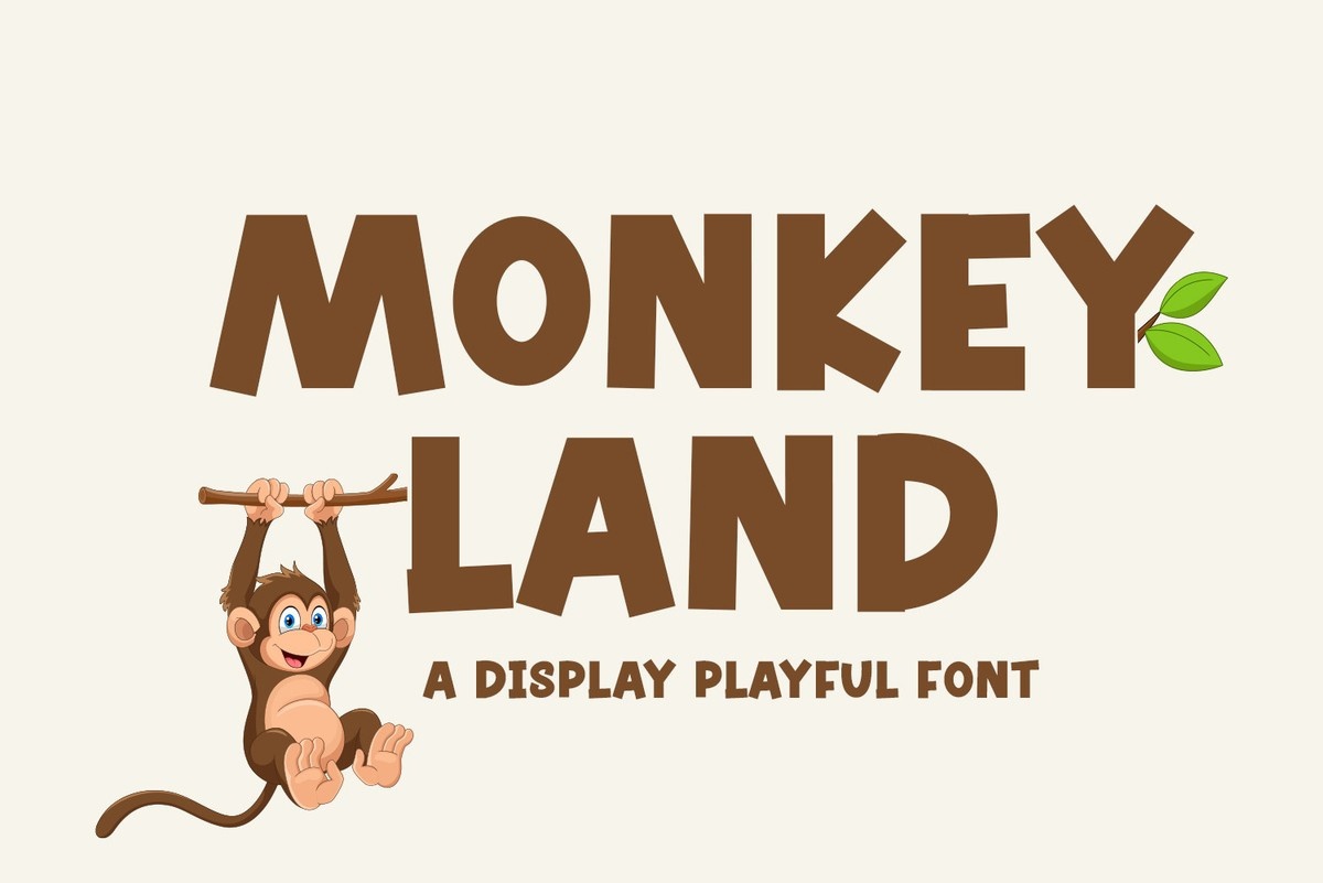 Ejemplo de fuente Monkey Land Regular