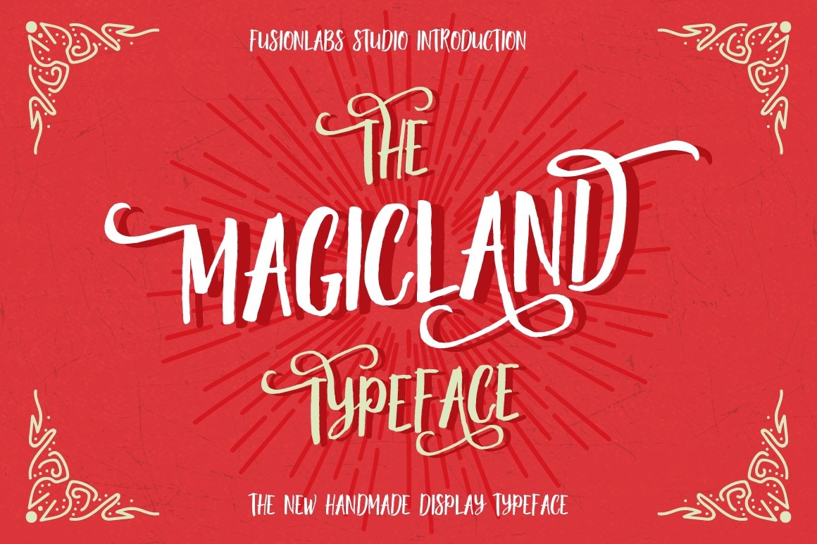 Ejemplo de fuente Magicland Typeface