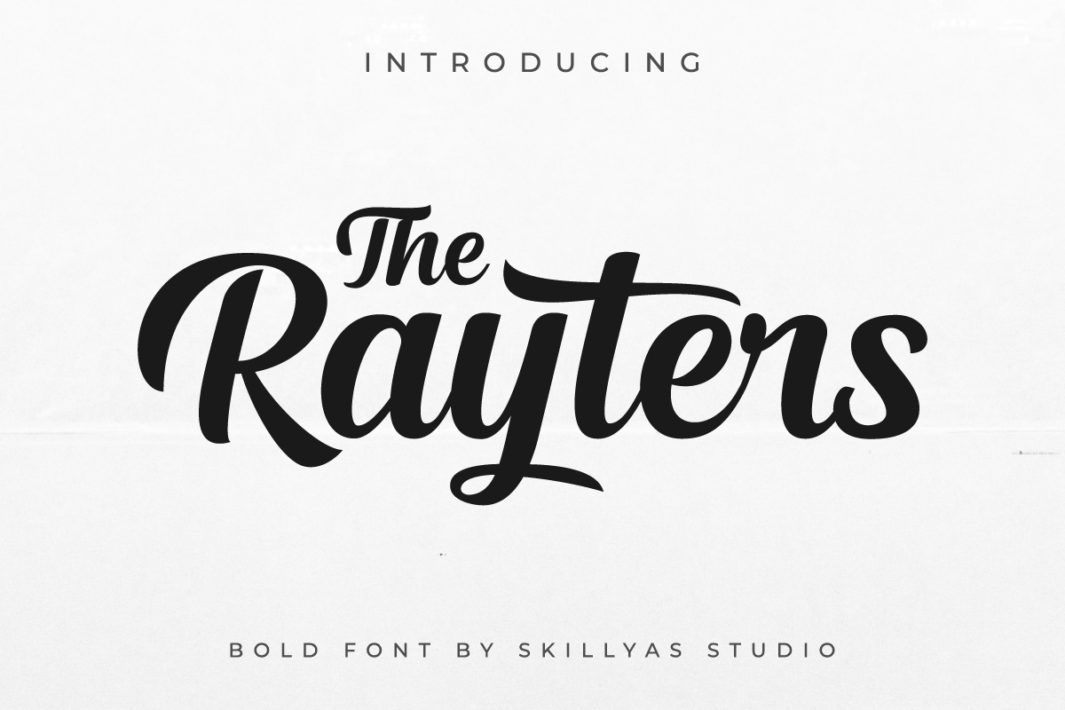 Ejemplo de fuente The Rayters