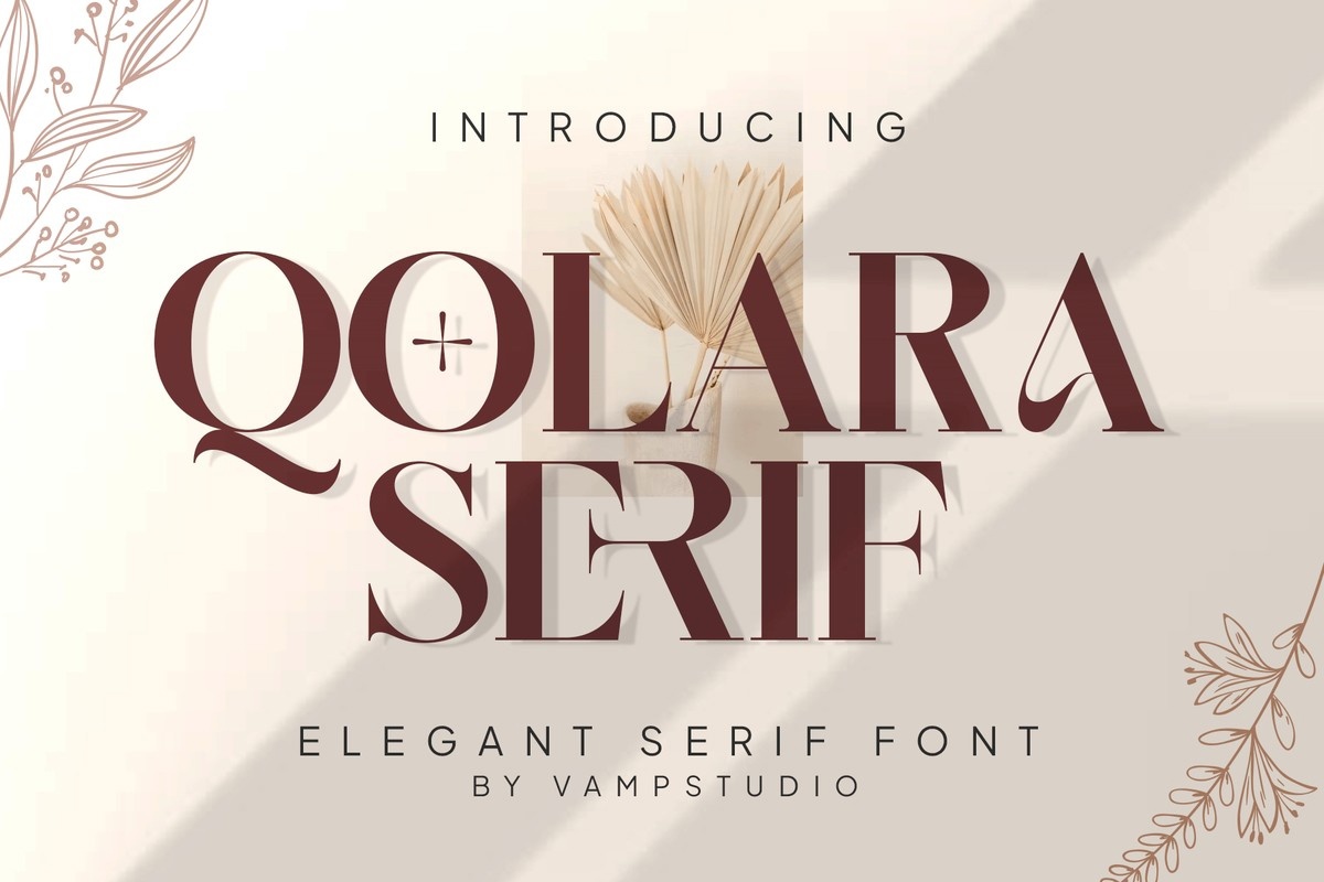 Ejemplo de fuente Qolara serif Regular