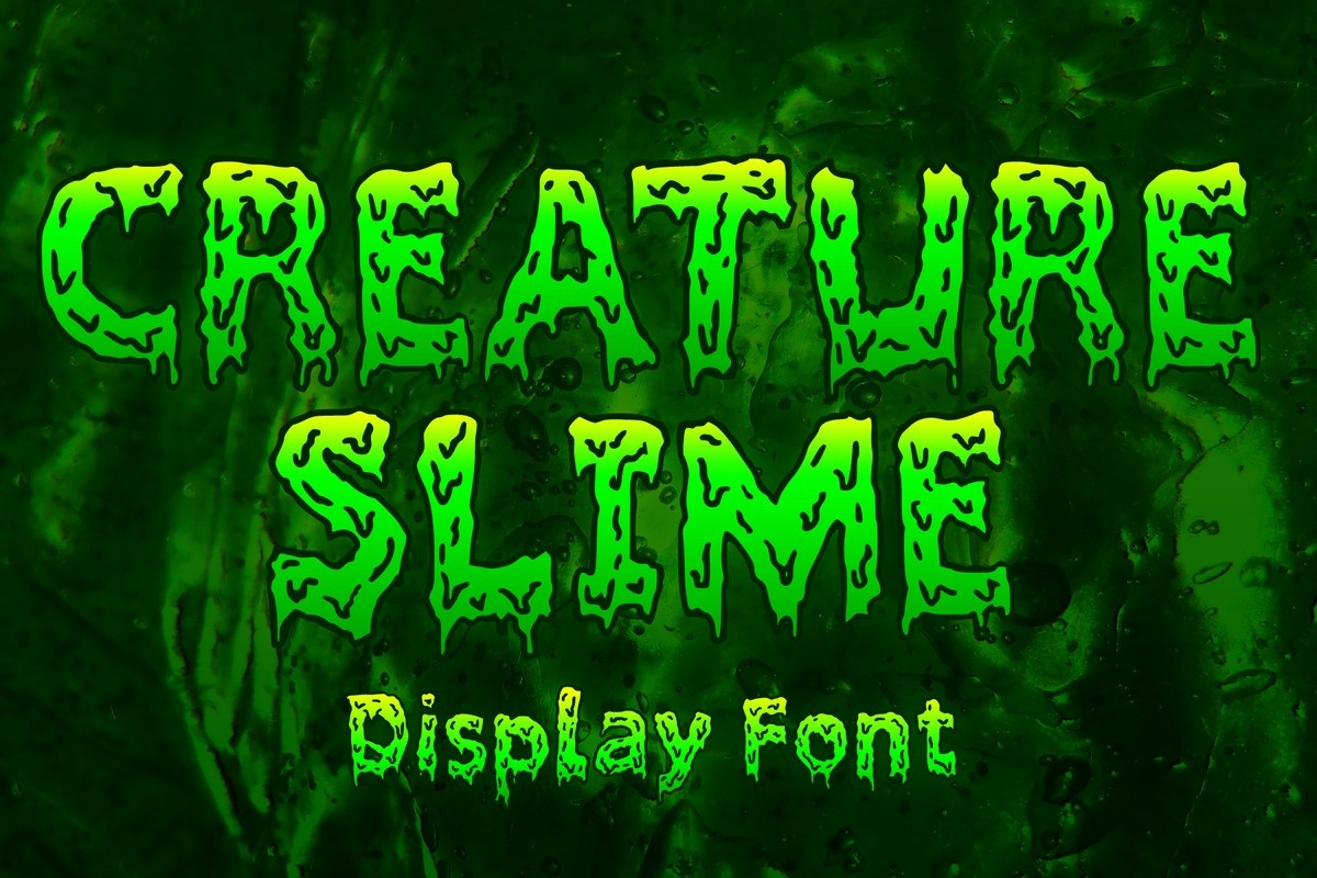 Ejemplo de fuente Creature Slime