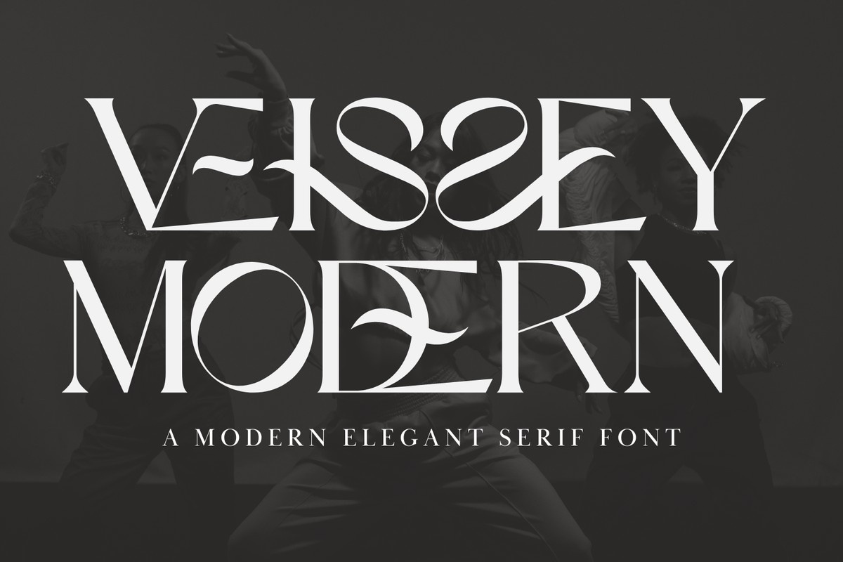 Ejemplo de fuente Veissey Modern