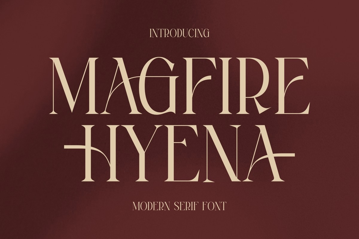 Ejemplo de fuente Magfire Hyena Regular