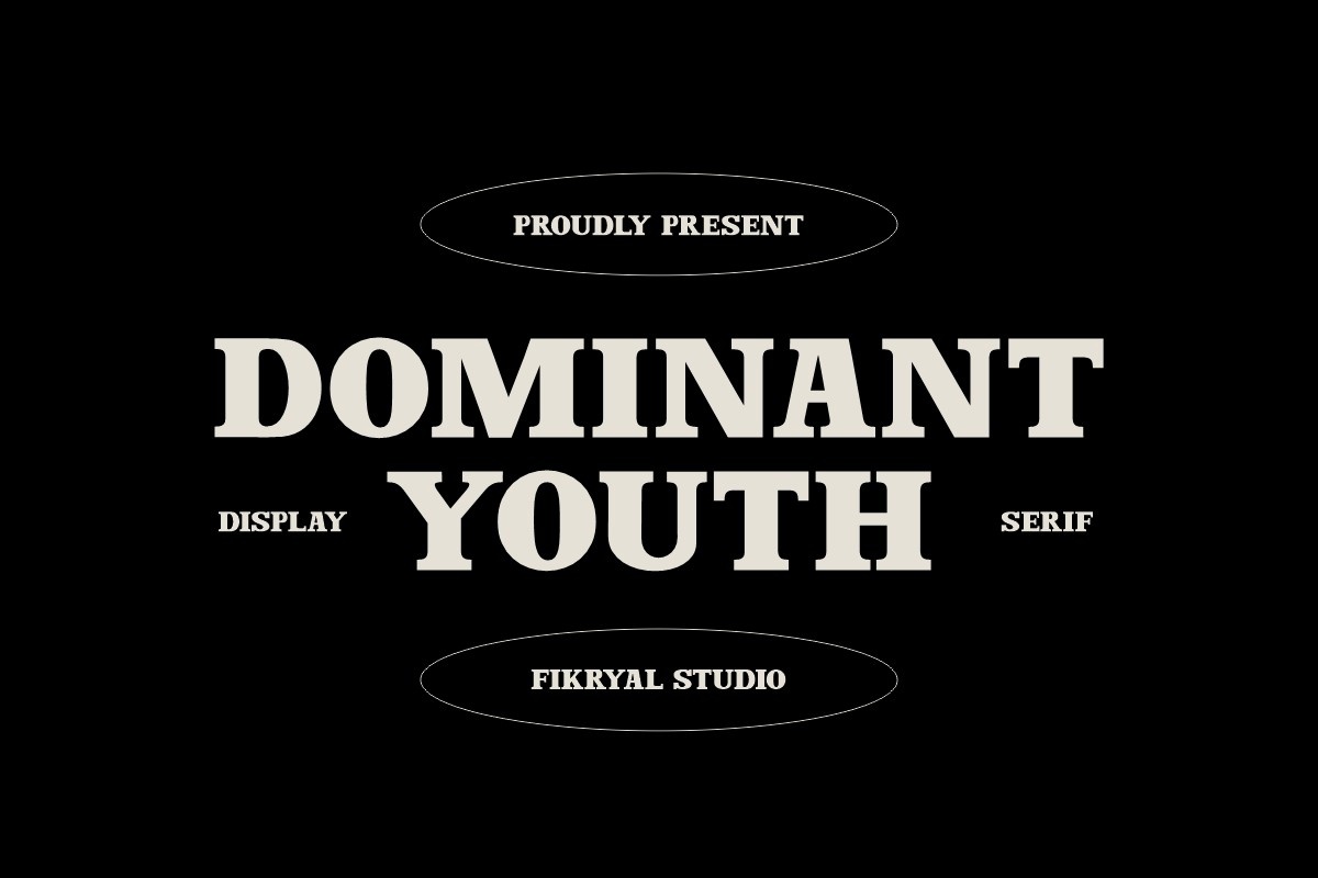 Ejemplo de fuente Dominant Youth