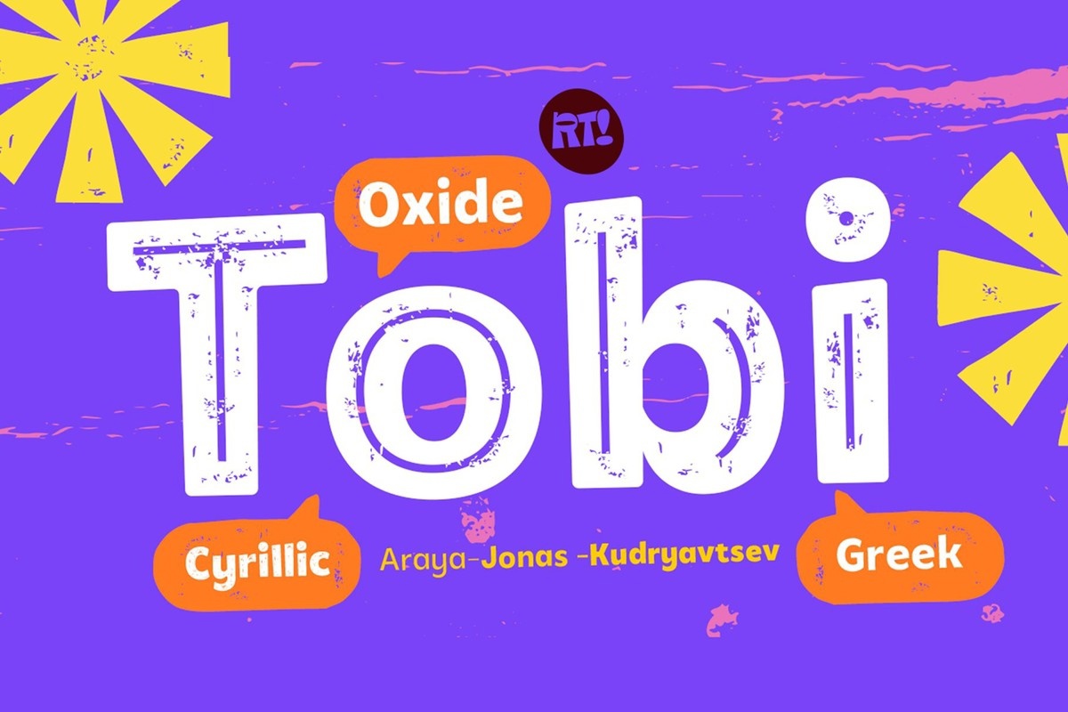 Ejemplo de fuente Tobi Oxide BoldBasic