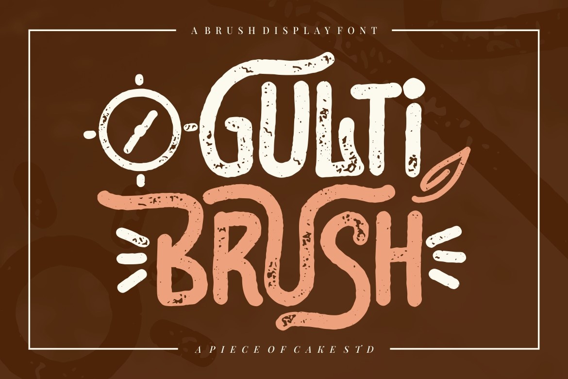 Ejemplo de fuente Gulti Brush Regular