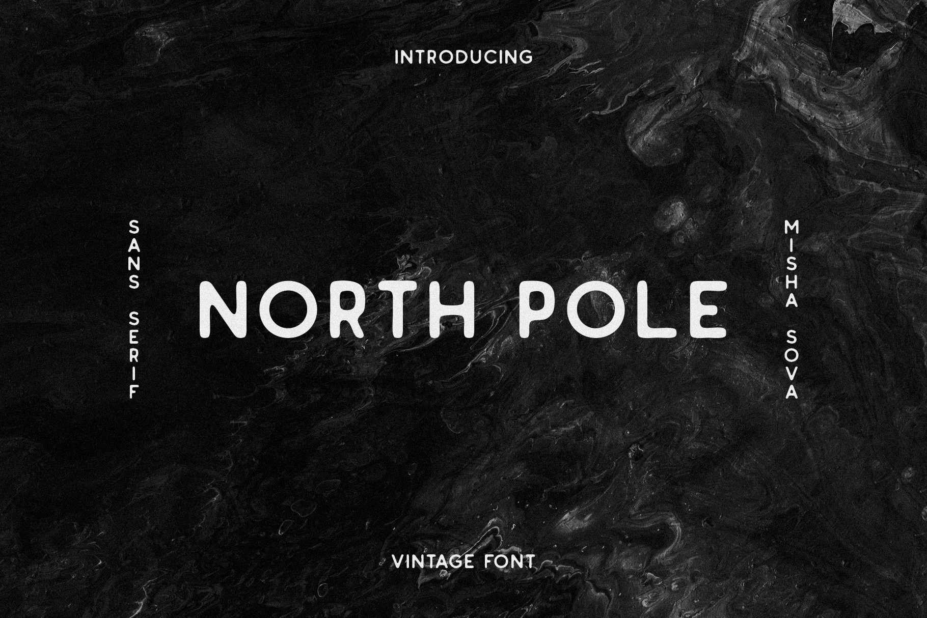Ejemplo de fuente North Pole Rough