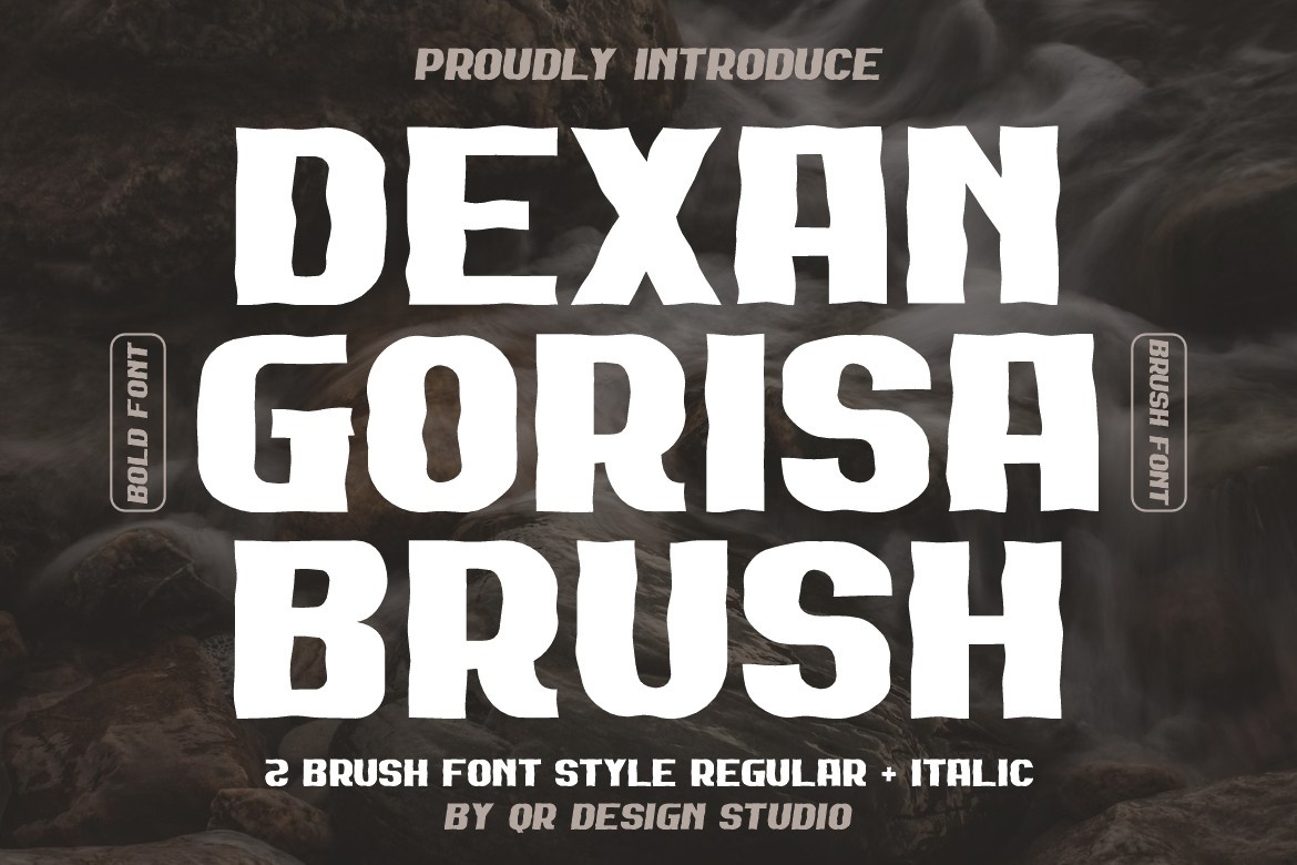 Ejemplo de fuente Dexan Gorisa Brush Italic