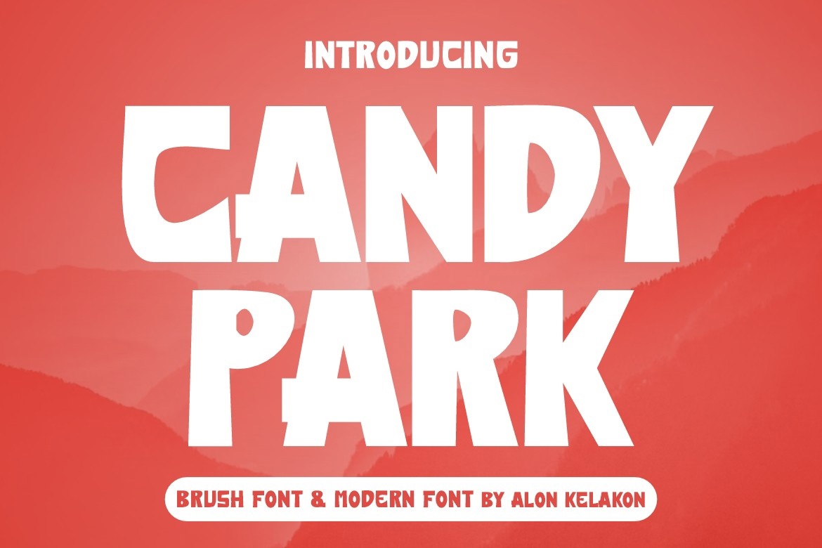 Ejemplo de fuente Candy Park