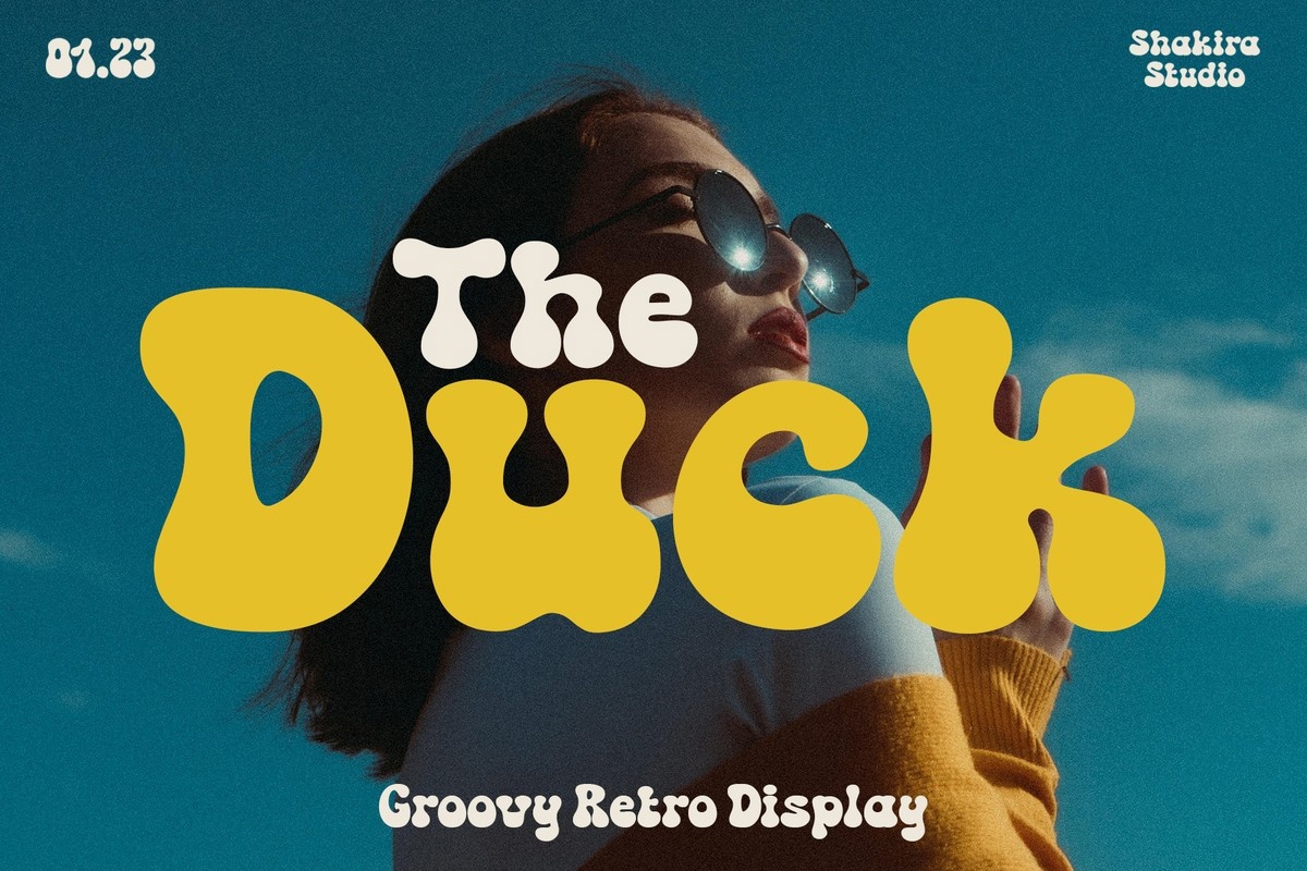 Ejemplo de fuente The Duck