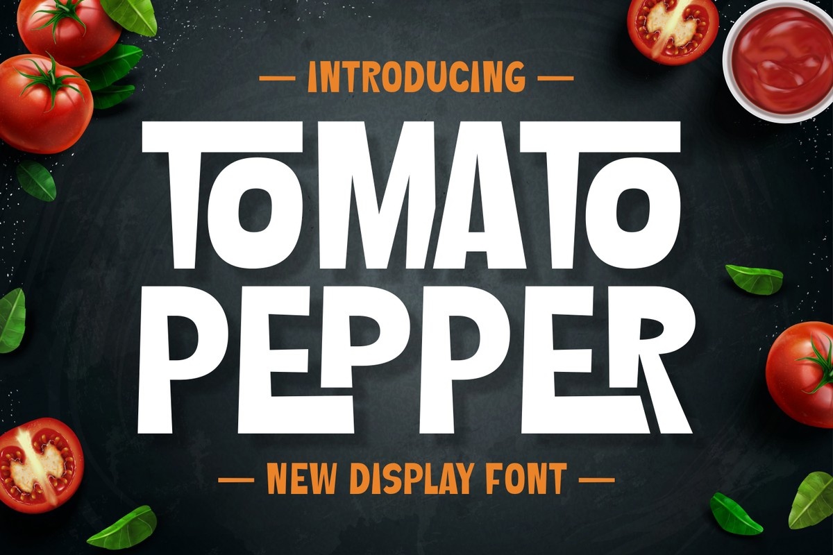 Ejemplo de fuente Tomato Pepper
