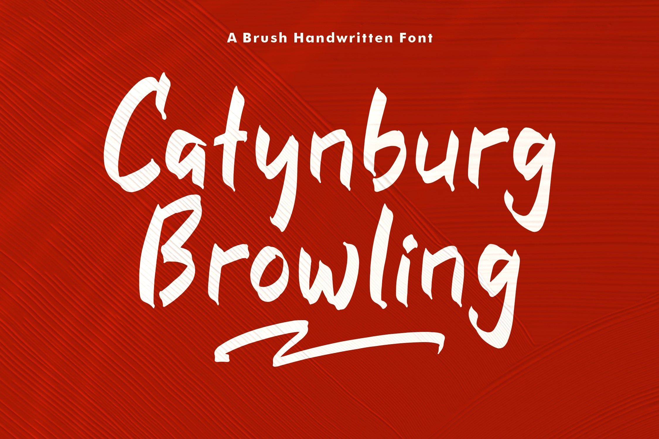 Ejemplo de fuente Catynburg Browling Regular