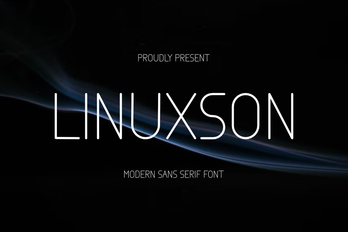 Ejemplo de fuente Linuxson Regular