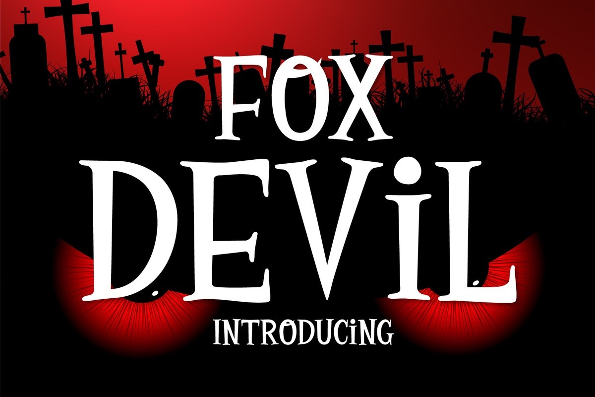 Ejemplo de fuente Fox Devil