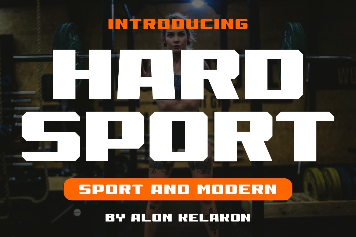 Ejemplo de fuente Hard Sport
