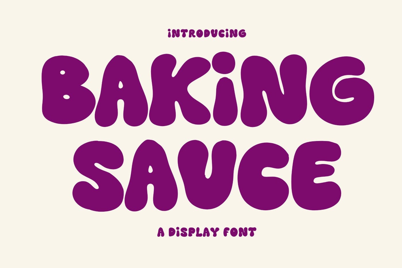 Ejemplo de fuente Baking Sauce