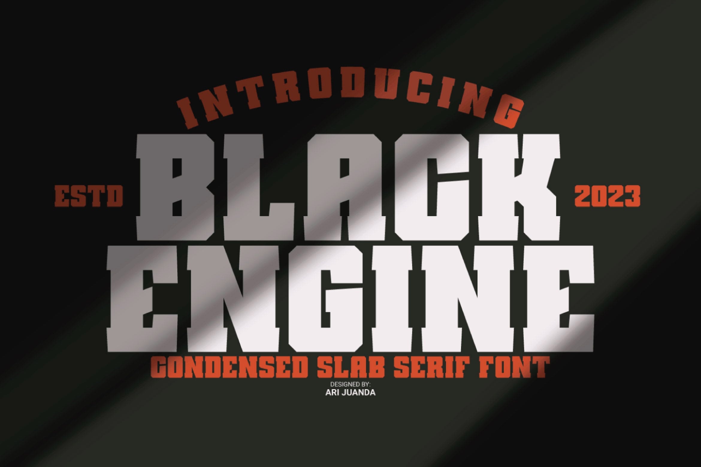 Ejemplo de fuente Black Engine