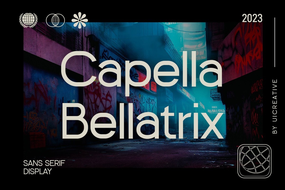 Ejemplo de fuente Capella Bellatrix Regular