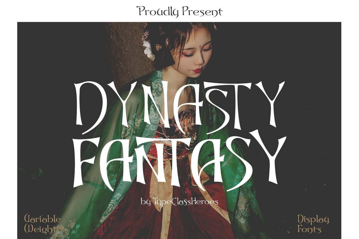 Ejemplo de fuente Dynasty Fantasy Bold